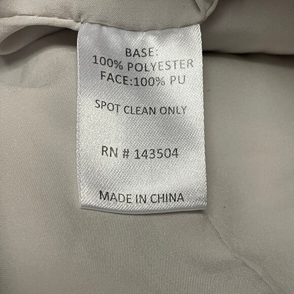 Marie Oliver Vallie Faux Leather Belted Mini Skirt in Cloud Off White Womens 10 - Picture 6 of 6